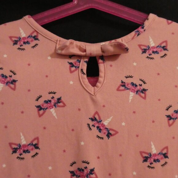 JENNA & JESSIE | 4T | Pink Short Sleeve Dress | Bow Neckline Back Design - Picture 11 of 16